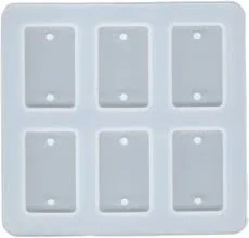 6 cavity Rectangle Rakhi mould min qty .12pcs