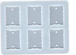 6 cavity Rectangle agate Rakhi mould