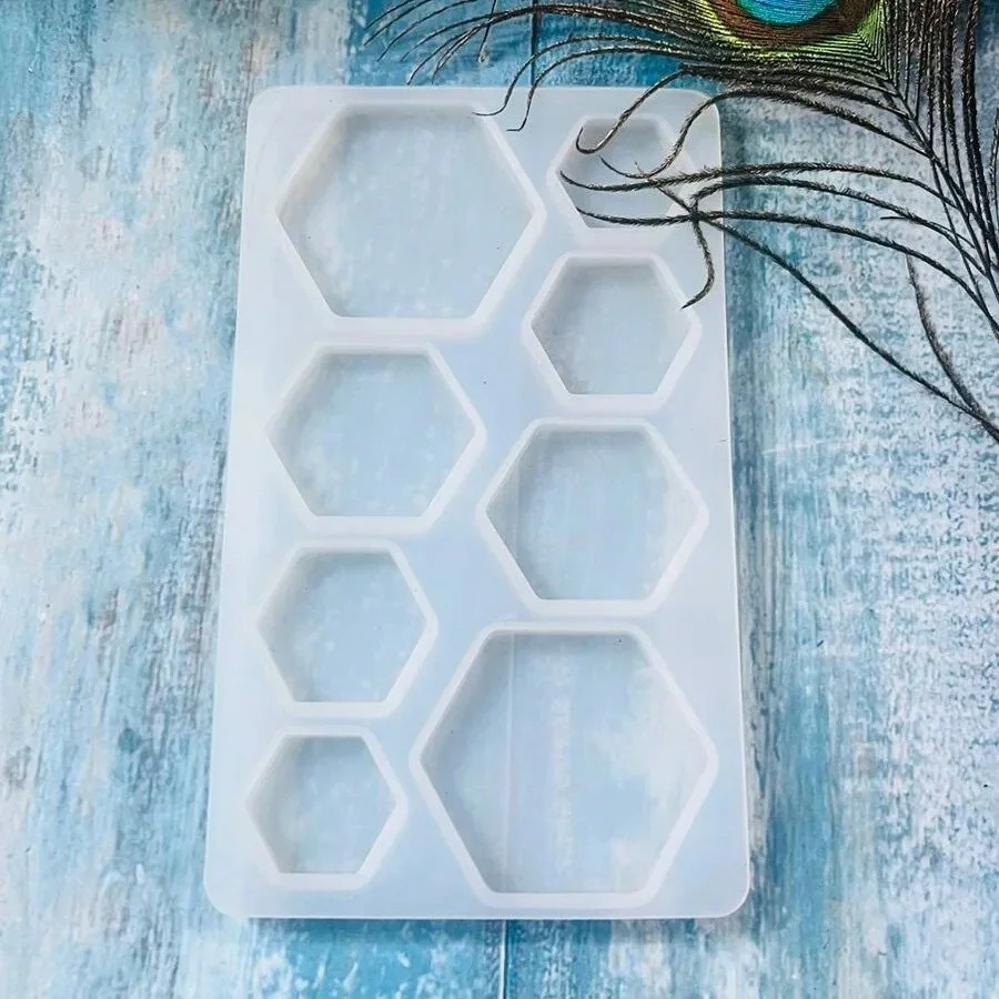 8 cavity Hexagon Bracelet mould min qty 12pcs