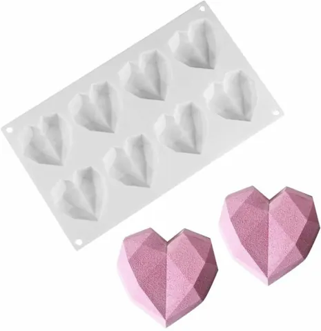 HBR35A-2 8 cavity Heart mould