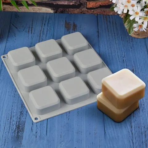 HBR35A-6 9 cavity square soap Mould