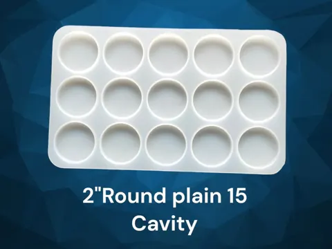 15 cavity 2inch Plain Round mould
