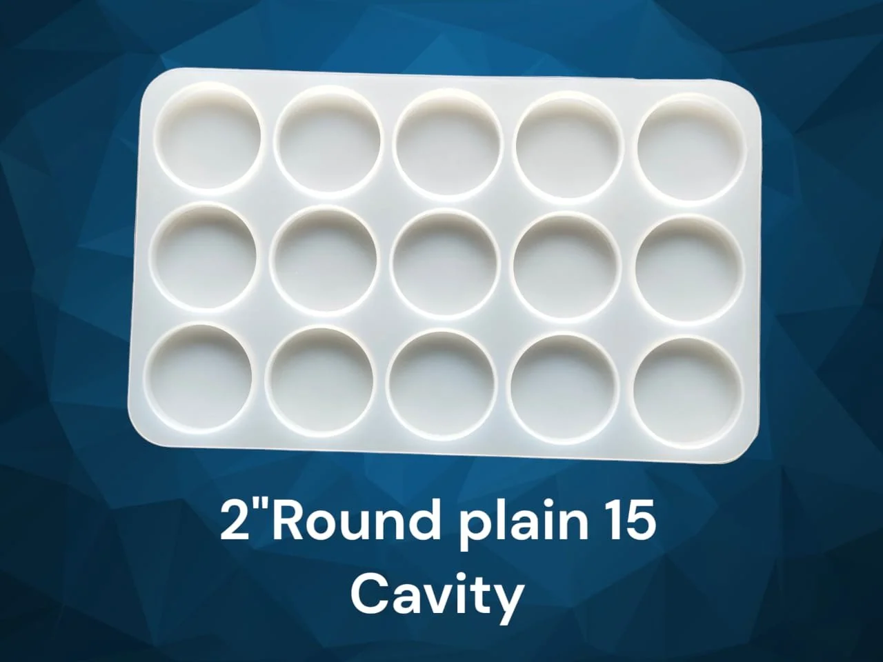 15 cavity 2inch Plain Round mould min qty 12pcs