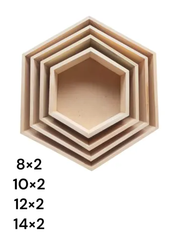 WNTL 14 Hexagone 4pcs tray set