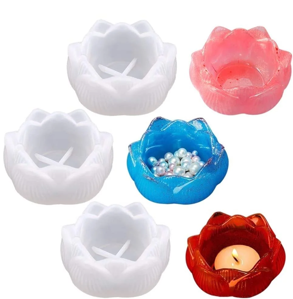Flower lotus new tea light candle holder QTY-min 12 pcs