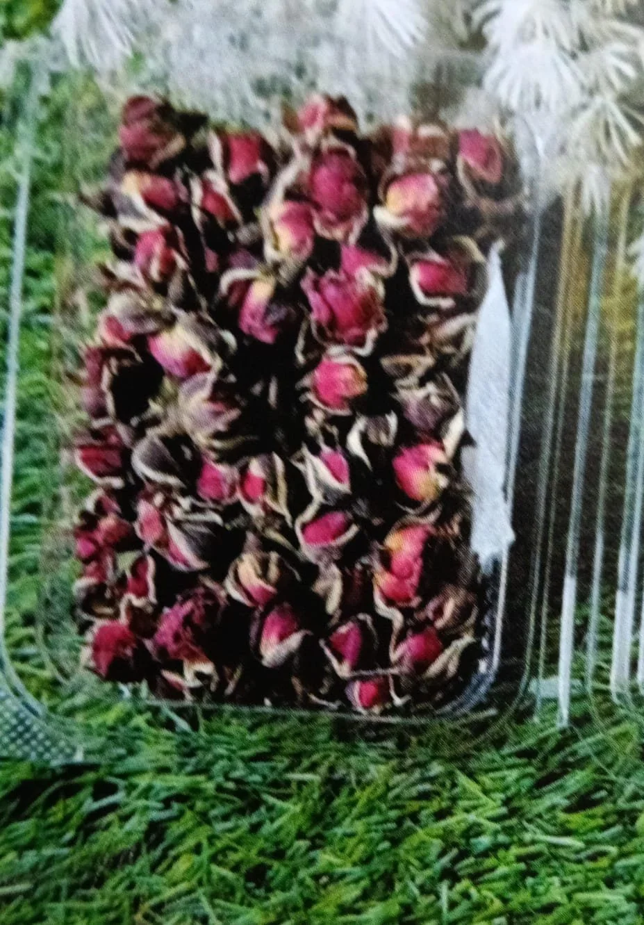 Natural flower small buds red QTY-min 12 pcs