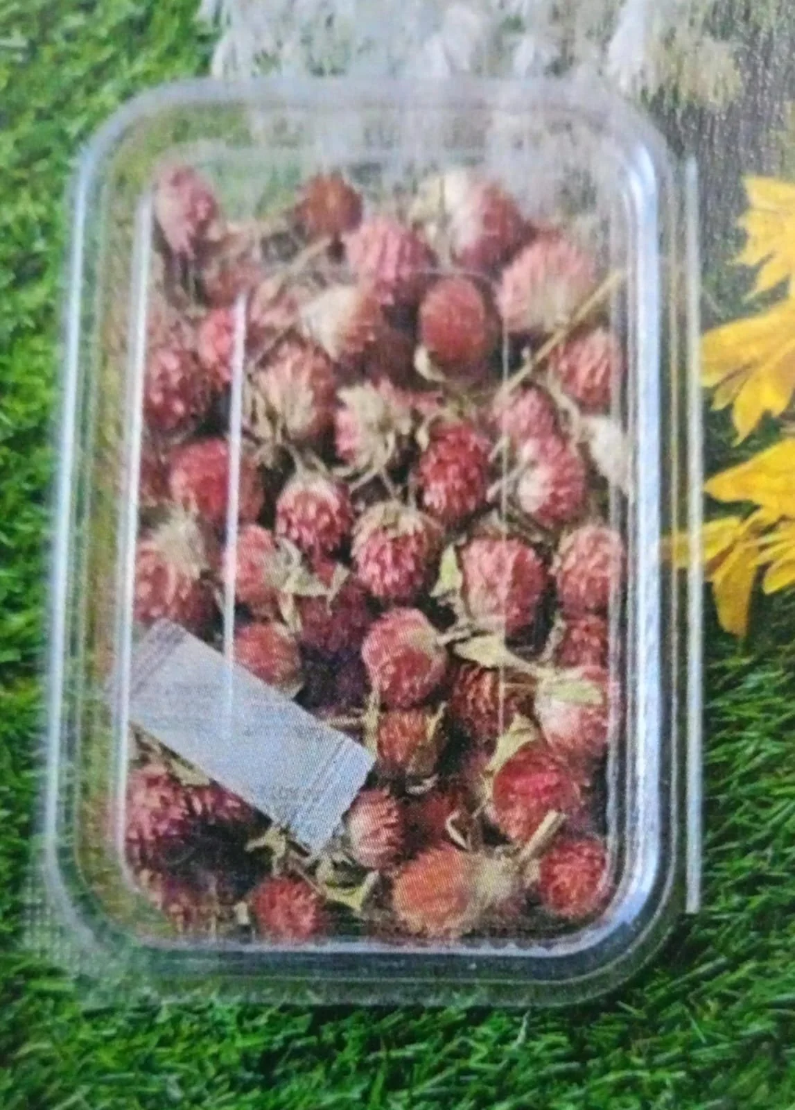 Natural flower red QTY-min 12 pcs