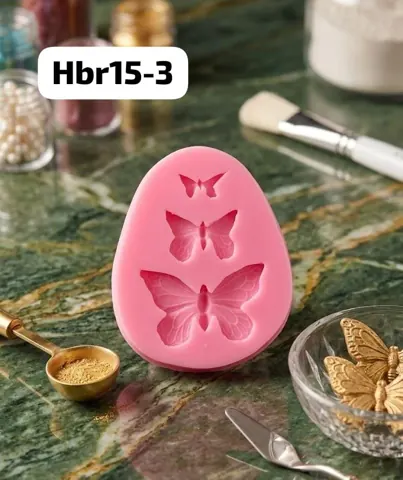 Pink mould butterfly size 7*5.3*0.8 22grm