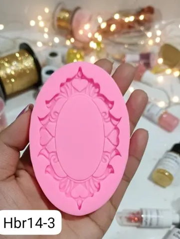 Pink mirror frame mould size-5.5*6.3 34 grm
