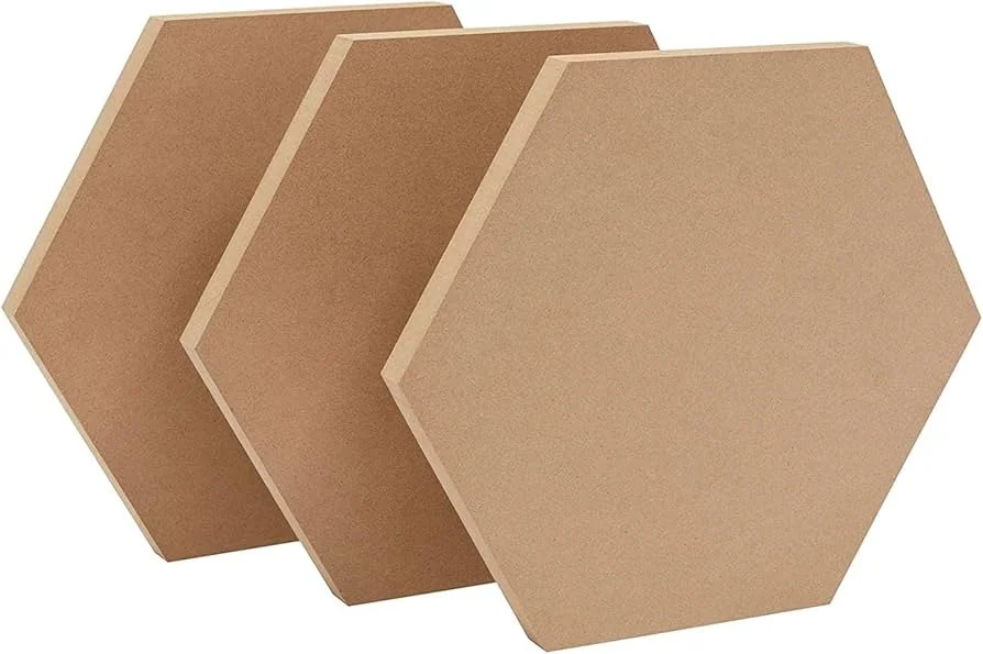 Mdf Craft Hexagon 12inch 2 mm bod.6 pcs pack (On Order)