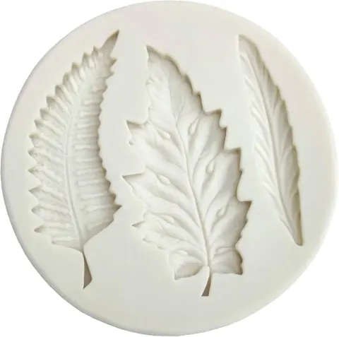 White leaf 3 cavity mould size-8.2*8.2*1
