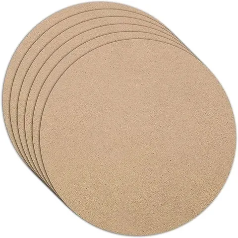 3 inch Round MDF art crft diy 2mm minqty12 pcs