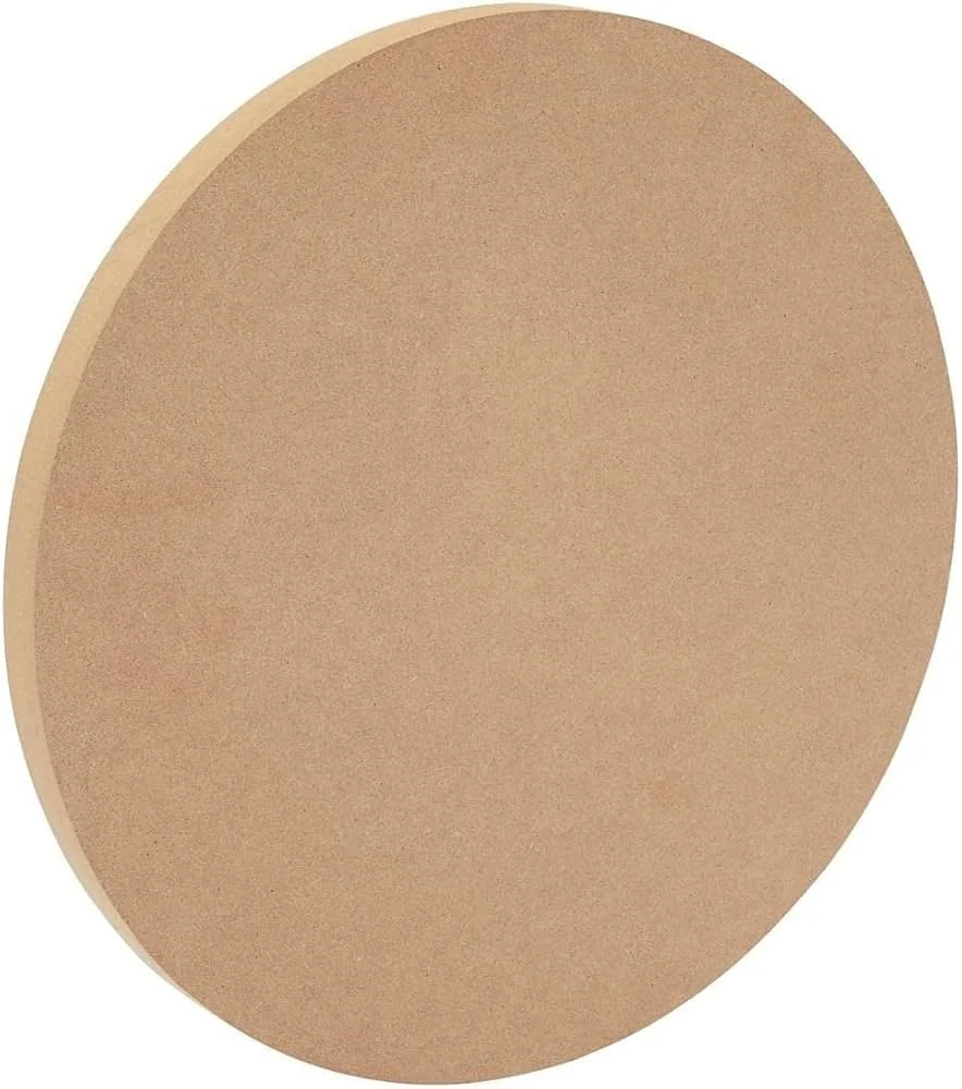4 inch Round MDF art crft diy 2mm minqty12 pcs