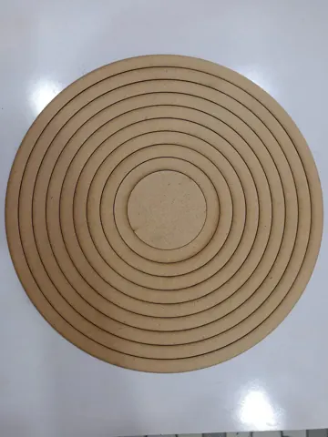 MDF 12inch 2mm thick 12mm .v. Frame round shape