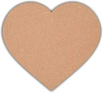 MDF3inch heart shape 144pcs pack on order 3.5mm
