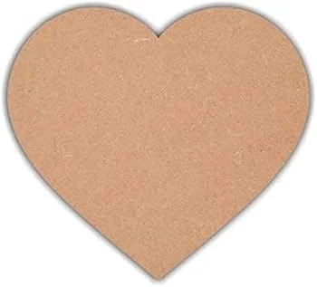 MDF3inch heart shape 144pcs pack on order 3.5mm
