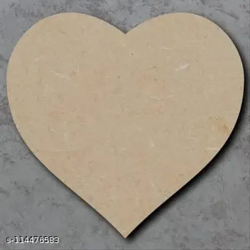 MDF3inch heart shape 144pcs pack on order 3.5mm