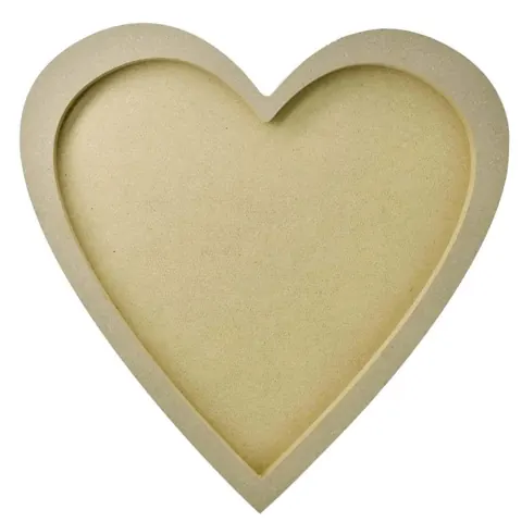 MDF 8inch Base heart ring Wall Mural 15mm. h.20mm v.bas 2mm (On Order)