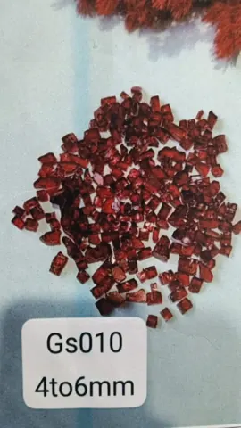 Glass stone Red 4 to 6mm 1 kg bag