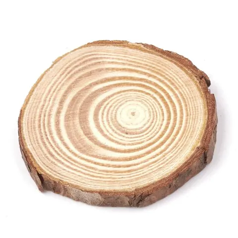 Wooden slices Size-6.5cm Mim 12pcs Shape Round