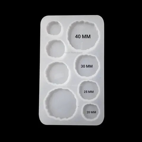 8 cavity round agate bracelet mould size 8×13.5cm