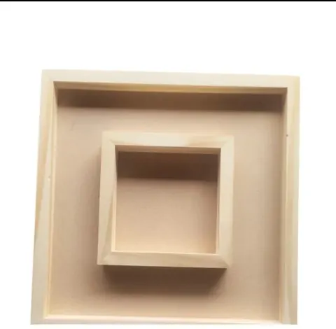 wooden tray size -12*12*1.5 inch double tray