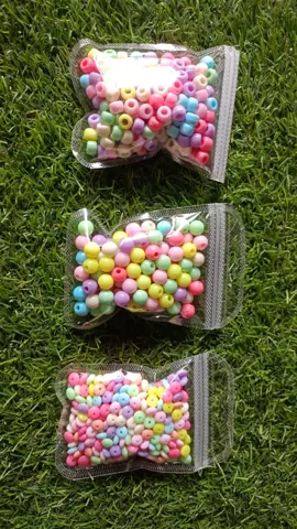 Plastic circle round beads