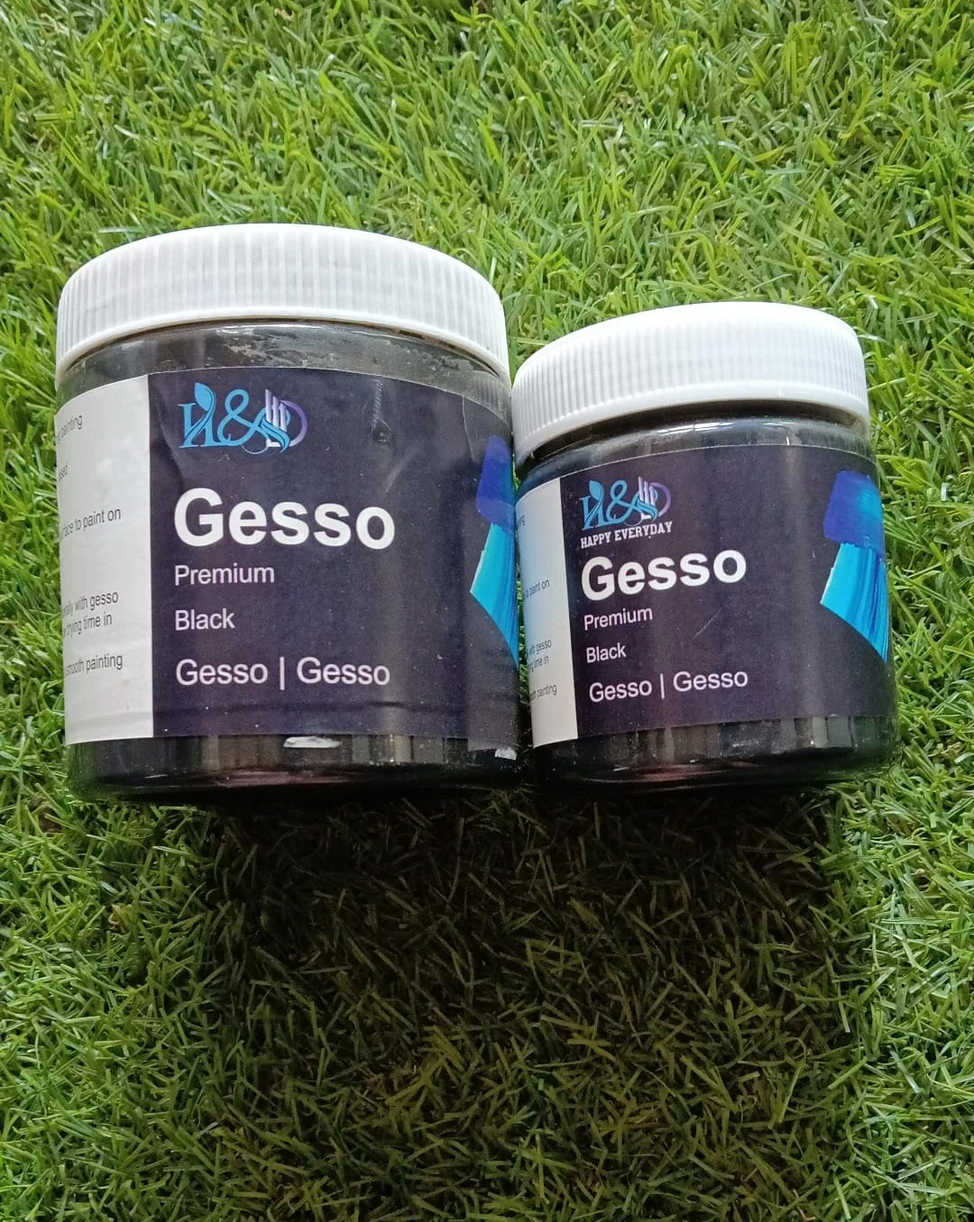 GESSO 250 GRM COLOUR IN WHITE & BLACK