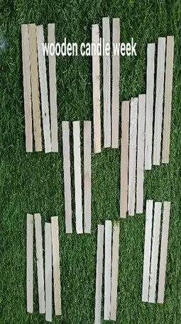 Wooden Candle week Height 6 inch Width 1 inch