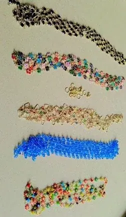 Two in One Chain 24 design With 12 pcs jumping ring and 6 chain hook 2 mtr