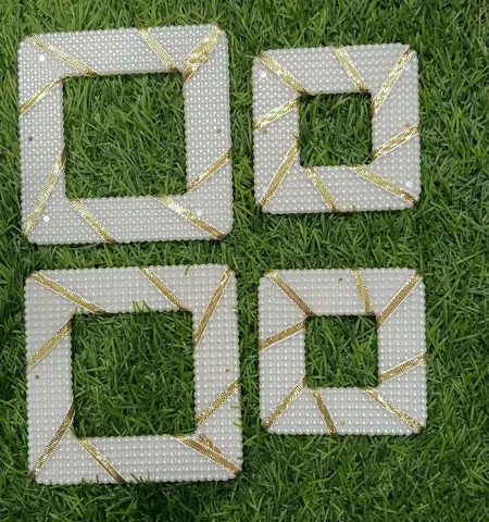 2 pcs square moti design 4″”