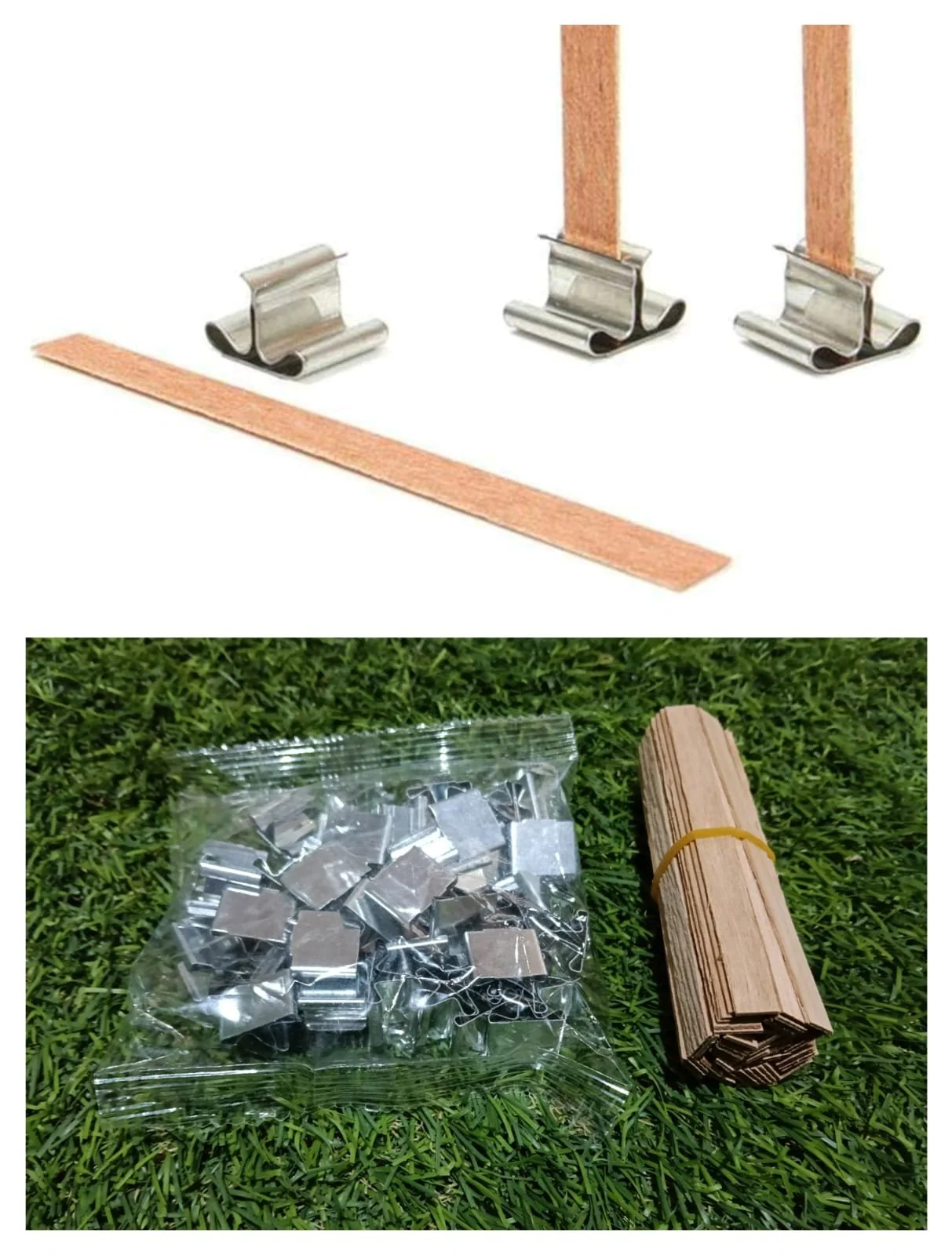 Wooden Wick With Sustainer 50 wick 50 stand pkt 9 cm