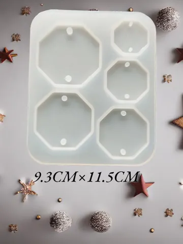 5 Cavity Hexagoan Rakhi Mould 3 mm depth