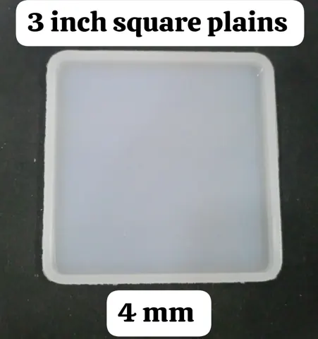 3″ Square Plain Mould 4mm Depth