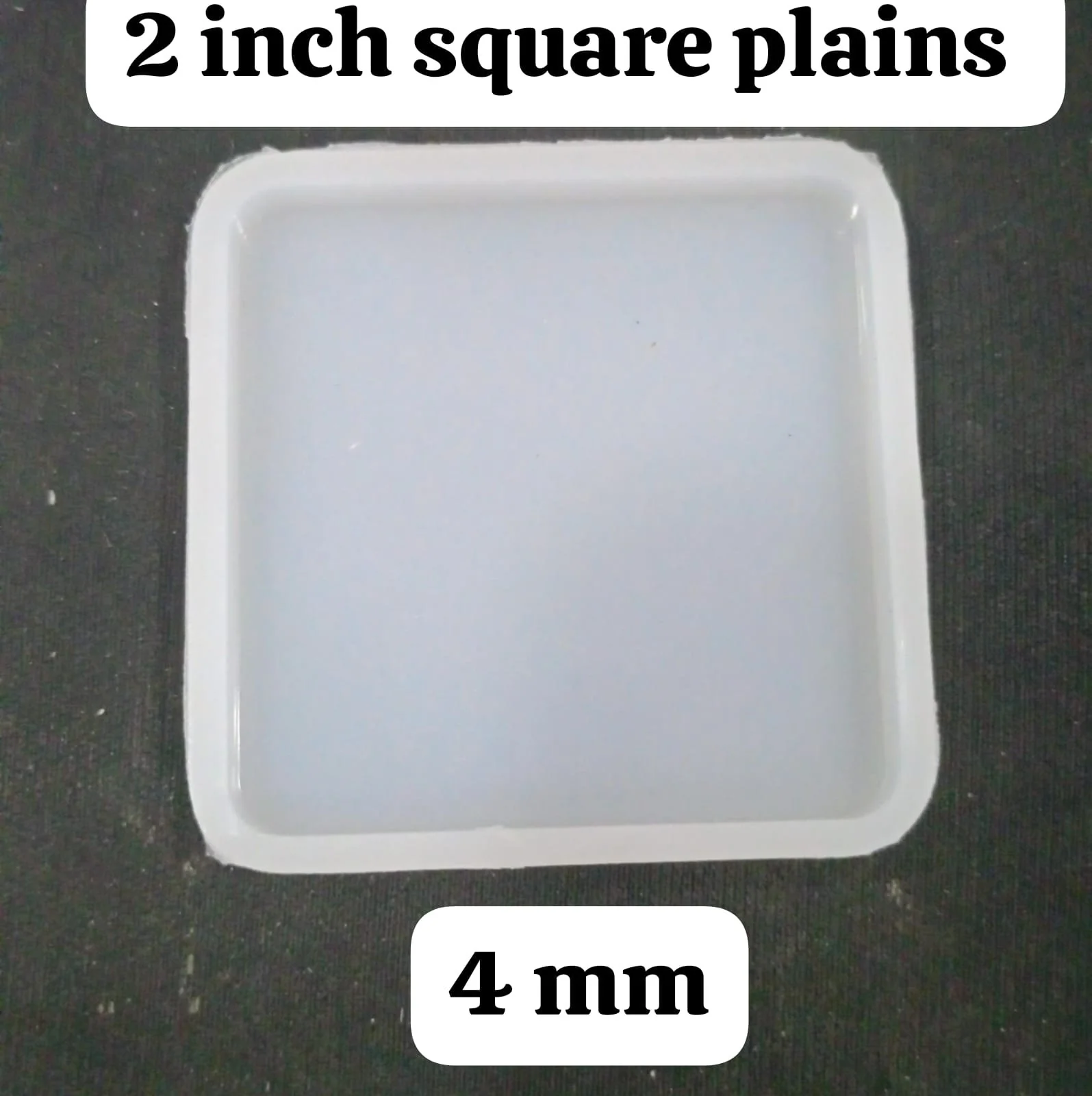 2″ Square Plain Mould 4mm Depth