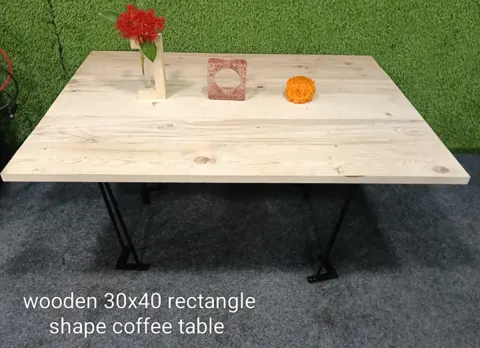 wooden 30×40 rectangle shape table base 20 mm thickness with 4 pcs legs