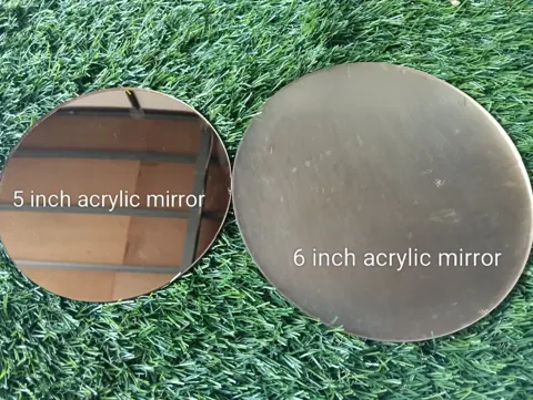 acrylic mirror gold rond 5 inch