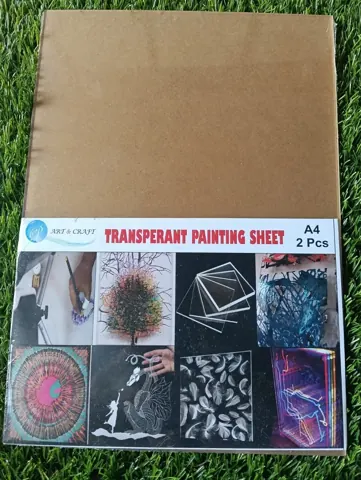 transparent pating acrylic sheet A4 2 pcs set
