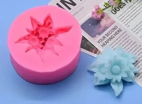 3 pcs mini flower pink mould