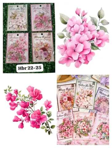 3D Flower Resin sticker 40 pcs