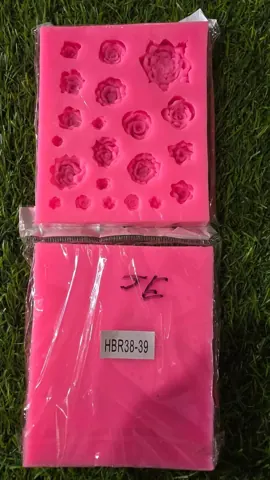 HBR 38-39 21 Cavity Rose Flower Mould 133 grm