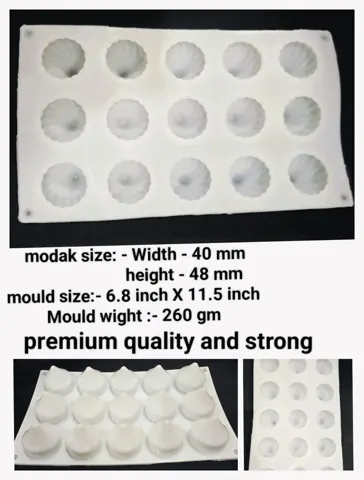 15 cavity modak candle mould