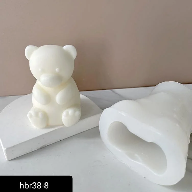 HBR 38-08 Teddy bear Candle mould Small