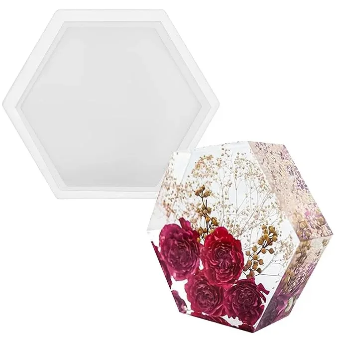 hexagon shape 6 inch wedding mould 126grm, 50mm depth, lenth-17cm, width-17cm